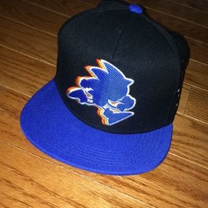Sonic the hedgehog hat SnapBack blue black